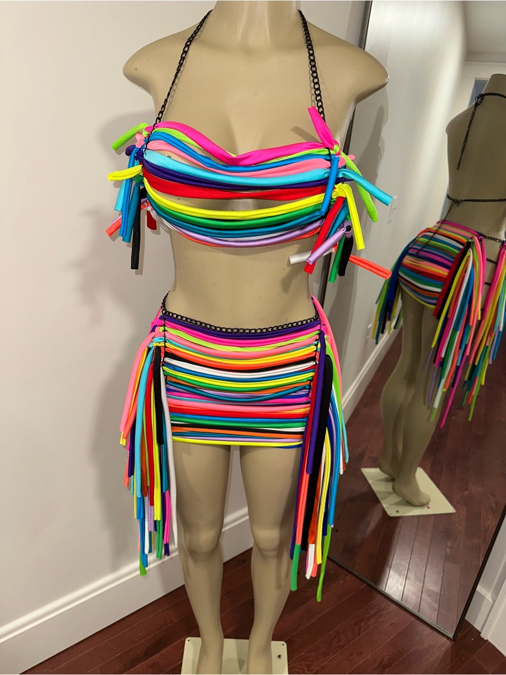 Custom Multi Color Skirt Set
